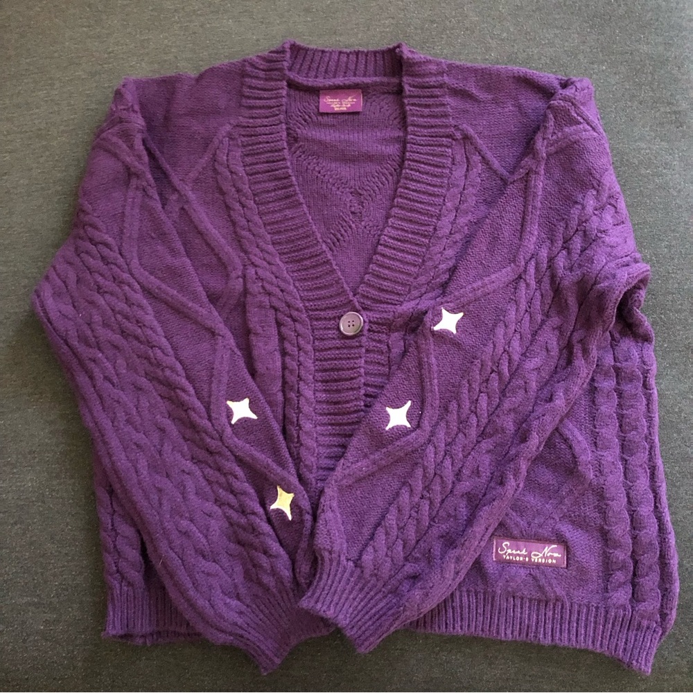 Taylor Swift Speak Now Purple Cardigan